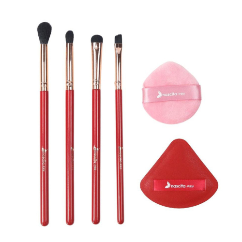 Nascita 4lü Makyaj Fırçası ve 2li Puf Seti 164 - 2