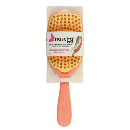 Nascita Kolay Temizlenebilir Saç Fırçası Sarı 68 - Nascita