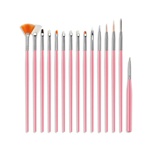 Nascita Pembe Tırnak Fırça Seti 15 li - 1