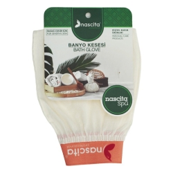 Nascita Spa Hassas Ciltler İçin Banyo Kesesi Beyaz - 1