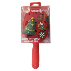 Nascita Twistlo Yılbaşı Temalı Saç Fırçası Kırmızı 76 - 1