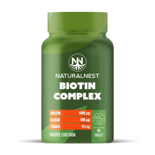 Naturalnest Biotin Complex Takviye Edici Gıda 60 Tablet - Naturalnest