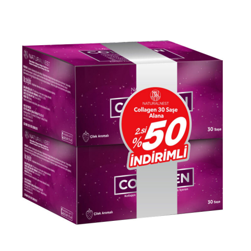 Naturalnest Collagen 30 Saşe - 2.si %50 İNDİRİMLİ - Çilek Aromalı - Naturalnest