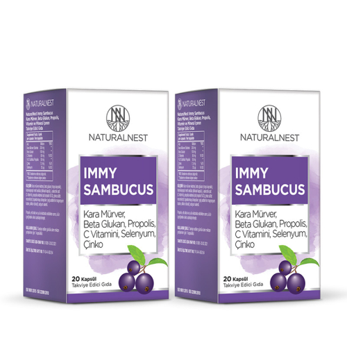 Naturalnest Immy Sambucus Takviye Edici Gıda 2x20 Kapsül - Naturalnest