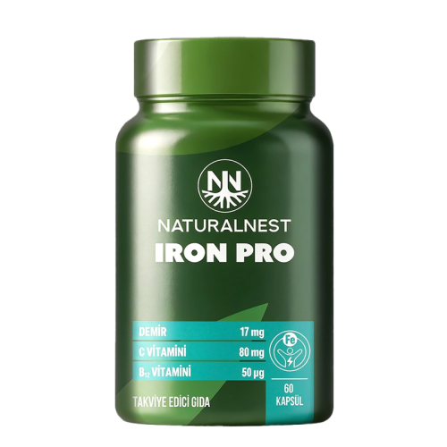 Naturalnest Iron Pro Takviye Edici Gıda 60 Kapsül - Naturalnest