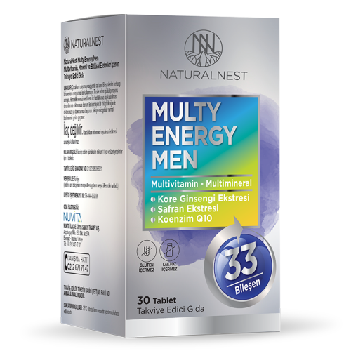 Naturalnest Multi Energy Men 30 Tablet - Naturalnest