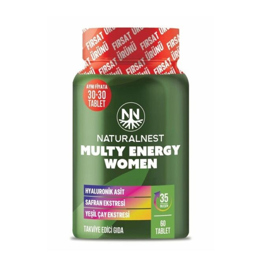 Naturalnest Multy Energy Women Takviye Edici Gıda 60 Tablet - Naturalnest
