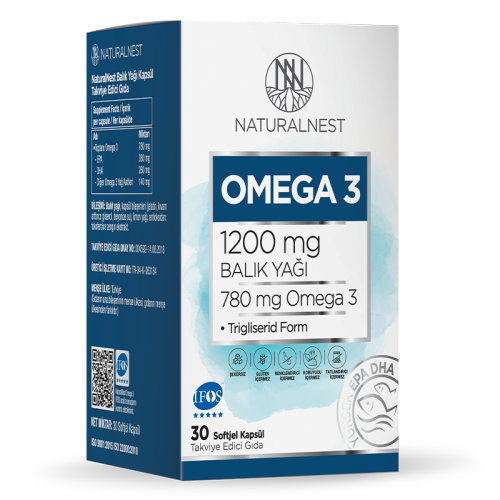 Naturalnest Omega 3 1200 Mg 30 Kapsül - Naturalnest