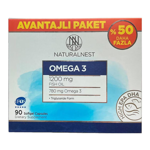 Naturalnest Omega 3 Takviye Edici Gıda 90 Kapsül - Avantajlı Paket - 1