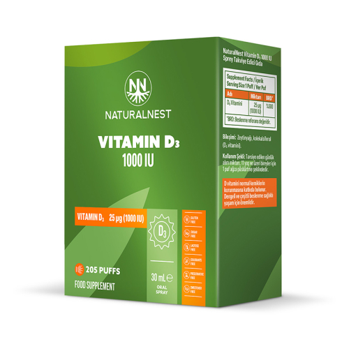 Naturalnest Vitamin D3 Takviye Edici Gıda 30 ml - Naturalnest