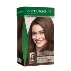 Naturigin Organik İçerikli Saç Boyası 5.0 Açık Çikolata Kahverengi - 1