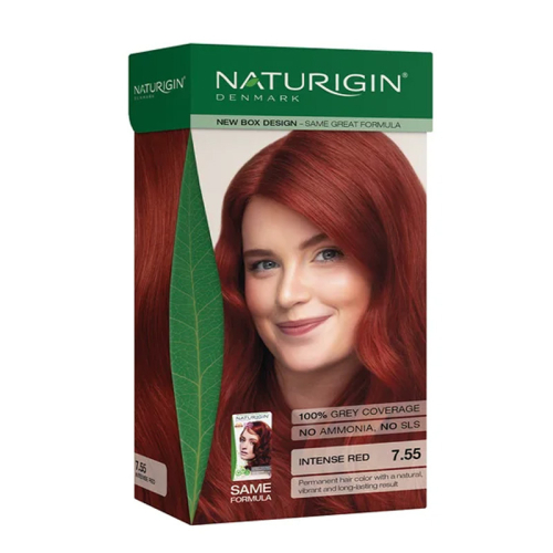 Naturigin Organik İçerikli Saç Boyası 7.55 Orta Alev Kızılı - Naturigin