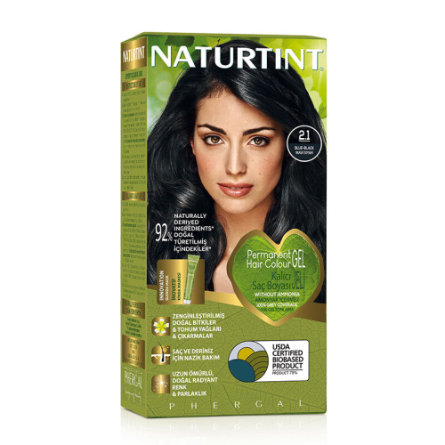 Naturtint Doğal Saç Boyası - 2.1 Mavi Siyah - Naturtint