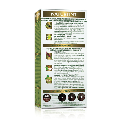 Naturtint Doğal Saç Boyası - 4.35 Yoğun Capuchino - 4