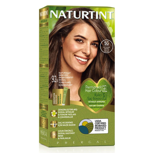 Naturtint Doğal Saç Boyası - 5G Açık Altın Kestane - Naturtint