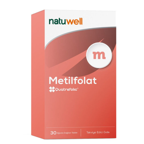 Natuwell Metilfolat Takviye Edici Gıda 30 Ağızda Dağılan Tablet - Natuwell