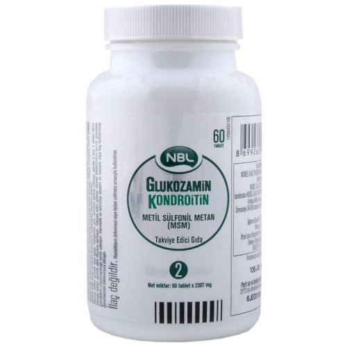 NBL Glukozamin Kondroitin MSM 60 Tablet - NBL