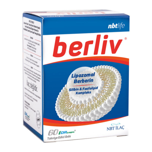 NBT İlaç Berliv Lipozomal Berberin Takviye Edici Gıda 60 Kapsül - 1