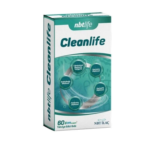 NbtLlife Cleanlife Takviye Edici Gıda 60 Kapsül - NBT Life