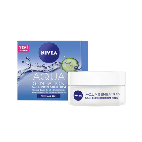 Nivea Aqua Sensation Canlandırıcı Bakım Kremi Normal/Karma Ciltler 50 ml - Nivea