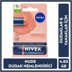 Nivea Caring Beauty Nude SPF30 Dudak Bakım Kremi 4.8 gr - 2