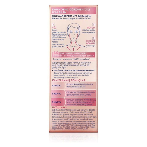 Nivea Cellular Expert Lift Doğal Retinol Alternatifi Bakuchiol Serum 30 ml - 4
