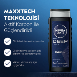 Nivea MEN Deep Dimension Duş Jeli 500 ml - 3
