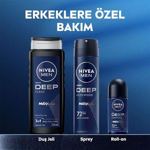 Nivea MEN Deep Dimension Duş Jeli 500 ml - 7