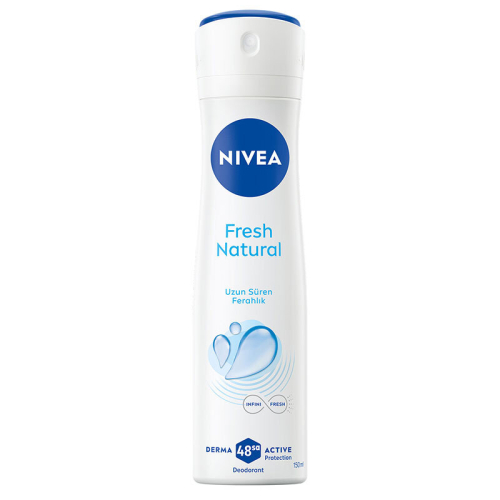 Nivea Kadın Sprey Deodorant Fresh Natural 150 ml - Ter Kokusuna Karşı 48 Saat Koruma - Nivea