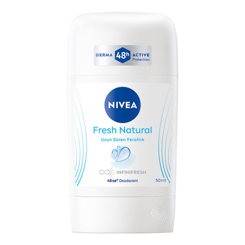 Nivea Kadın Stick Deodorant Fresh Natural 50 ml - Ter Kokusuna Karşı 48 Saat Koruma - Nivea