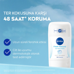 Nivea Kadın Stick Deodorant Fresh Natural 50 ml - Ter Kokusuna Karşı 48 Saat Koruma - 2