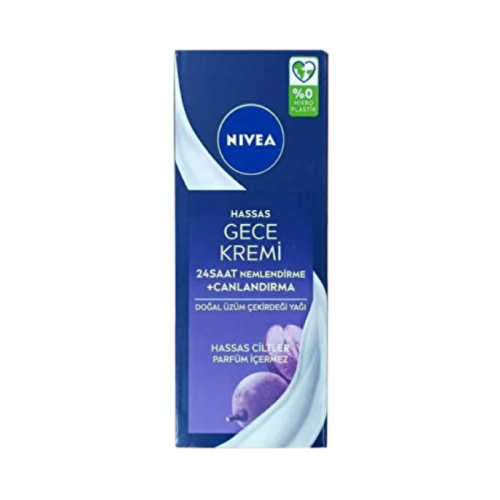 Nivea Hassas Ciltlere Özel Nemlendirici Gece Kremi 50 ml - 1