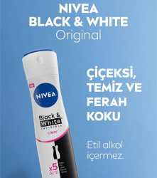 Nivea Invisible Clear Black and White Terleme Karşıtı Deodorant 150 ml - 3