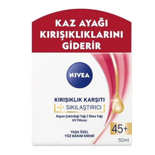 Nivea Kırışıklık Karşıtı 45+ Yüz Bakım Kremi 50 ml - Nivea