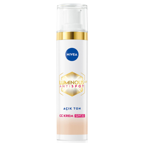 Nivea Luminous Anti Spot CC Krem SPF 30 - Renkli Nemlendirici Açık Ton 40 ml - Nivea