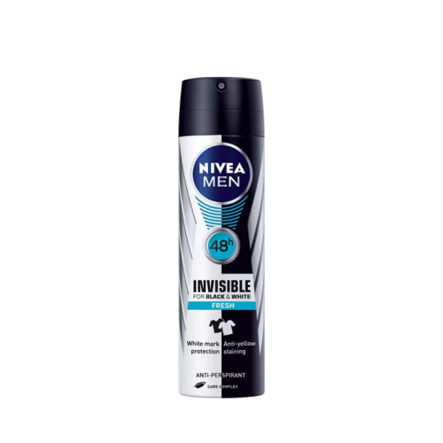 Nivea Men 5IN1 Invisible Black And White Fresh Deodorant 150 ml - Nivea