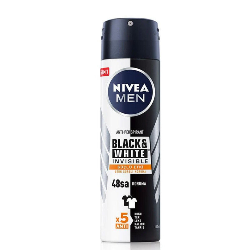 Nivea Men Black- White Invisible Deodorant 150 ml - Nivea