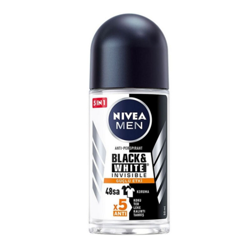 Nivea Men Black-White Invisible Roll On 50 ml - Nivea