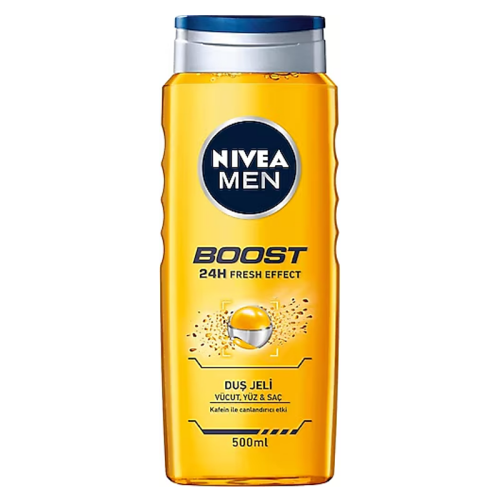 Nivea Men Boost 24h Fresh Effect Duş Jeli 500 ml - Nivea