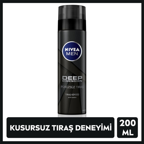Nivea Men Deep Dimension Pürüzsüz Tıraş Köpüğü 200 ml - 3