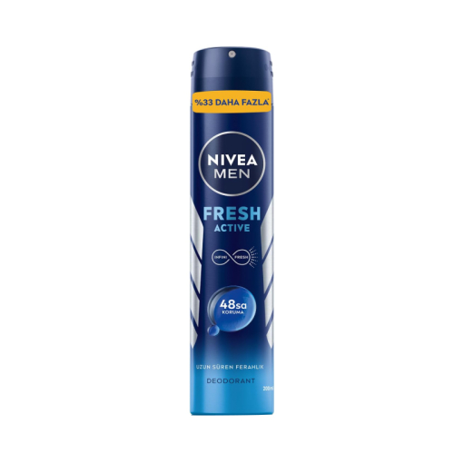 Nivea Men Erkek Sprey Deodorant Fresh Active 200 ml - Nivea