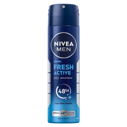 Nivea Men Erkek Sprey Deodorant Fresh Active 150 ml - Ter Kokusuna Karşı 48 Saat Koruma, Uzun Süre Ferahlık - 1