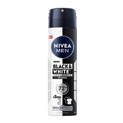 Nivea Men Insivible Black & White 48h Original Deodorant 150 ml - 1