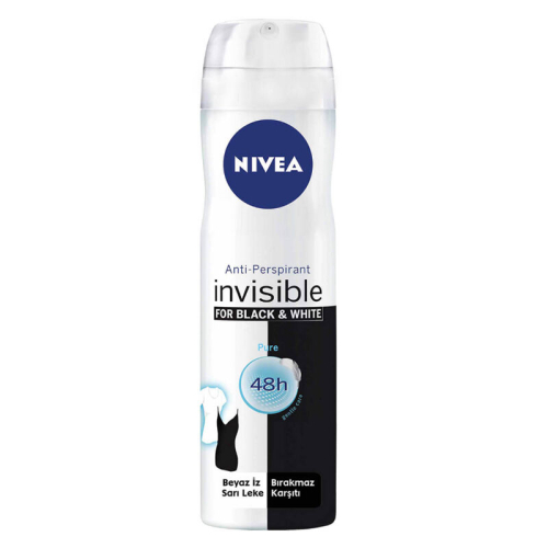 Nivea İnvisible For Black-White Deodorant 150ml -Pure - Nivea