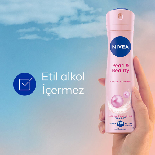 Nivea Kadın Sprey Deodorant Pearl Beauty 150 ml - 72 Saat Anti Perspirant Koruma - 3