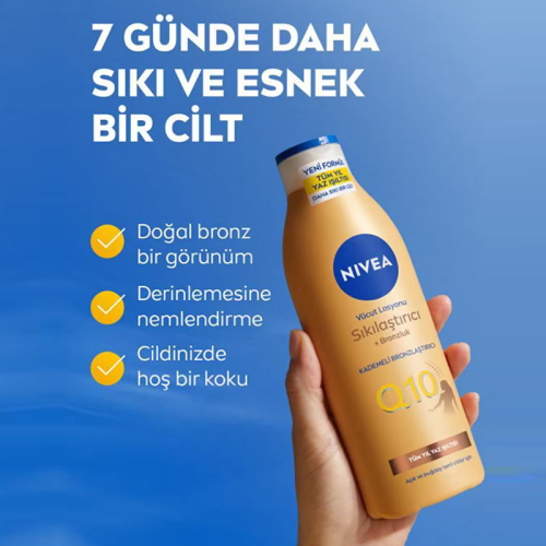 Nivea Q10 Sıkılaştırıcı ve Bronzlaştırıcı Vücut Losyonu 400 ml - 2