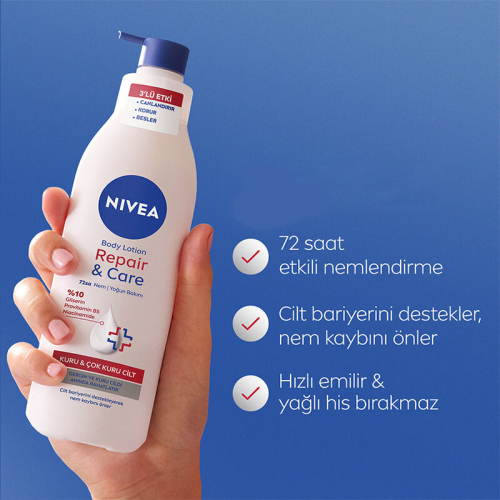 Nivea Repair Care Yoğun Nemlendirici Vücut Losyonu 400 ml - 2