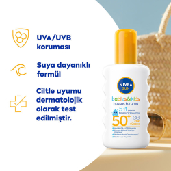 Nivea Sun SPF50 Çocuklar İçin Hassas Güneş Koruyucu Vücut Spreyi 200 ml - 2