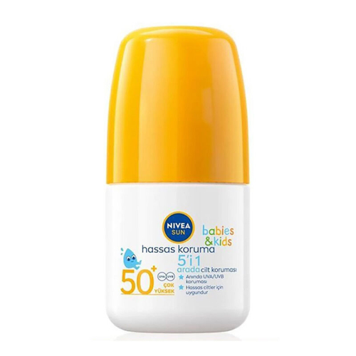 Nivea Sun Kids Spf50+ Hassas Koruma Güneş Koruyucu Roll-on 50 ml - Nivea