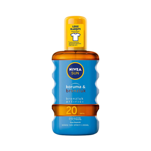 Nivea Sun Koruma ve Bronzluk SPF20 Güneş Yağı 200 ml - 1